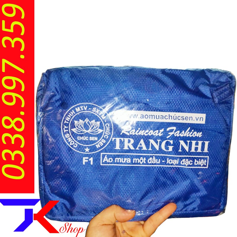 áo mưa cánh rơi Trang Nhi  Vải F1  dù 1 đầu