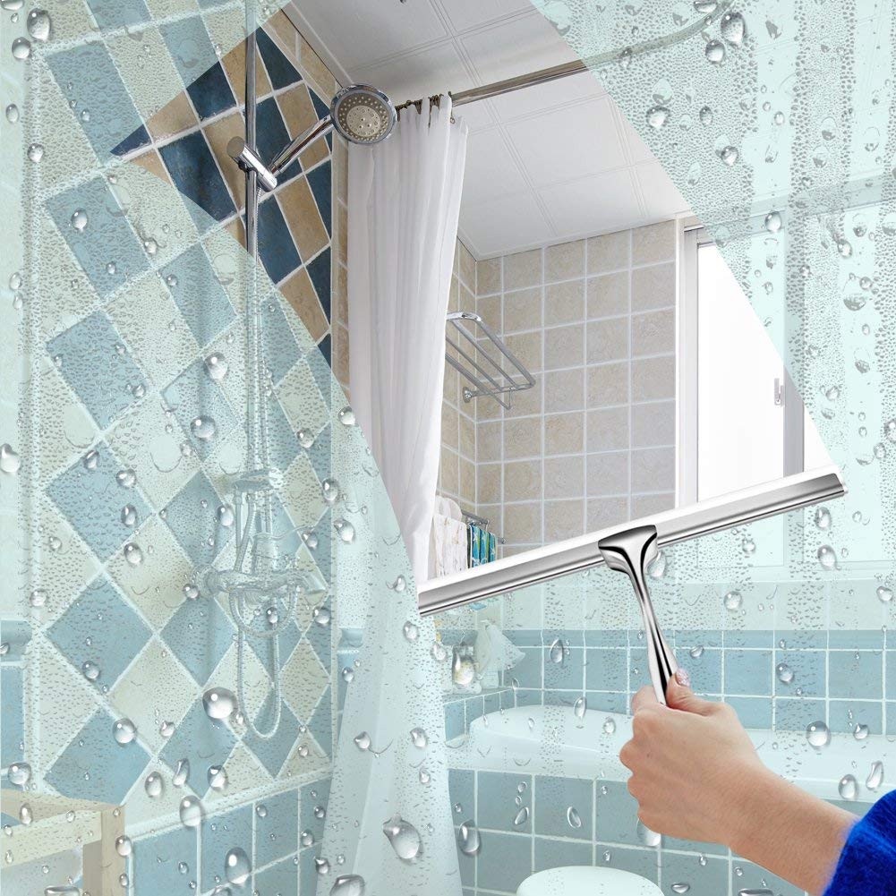 Cửa sổ bằng thép không gỉ Gạt nước kính Gạt nước Squeegee Vòi sen Phòng tắm Bàn chải gương