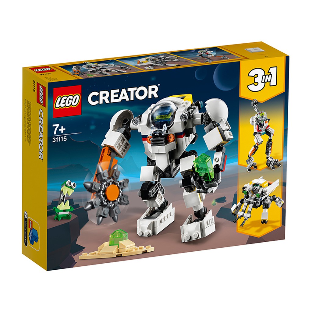 [Mã LIFET154 giảm 100K đơn 499K] Đồ Chơi Lắp Ráp LEGO CREATOR Rô Bốt Khám Phá Không Gian 31115 Cho Bé Trên 7 Tuổi