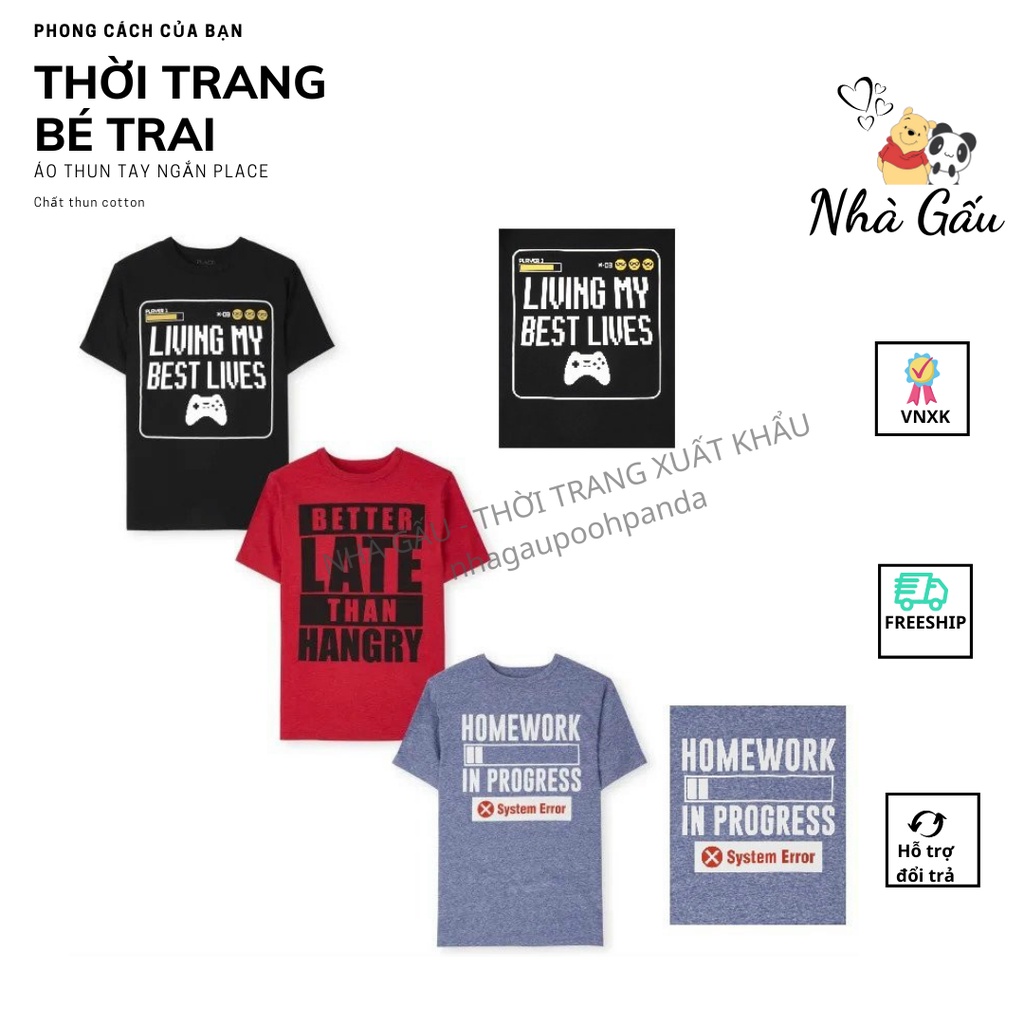 Áo size đại cho bé trai hàng xuất phom to