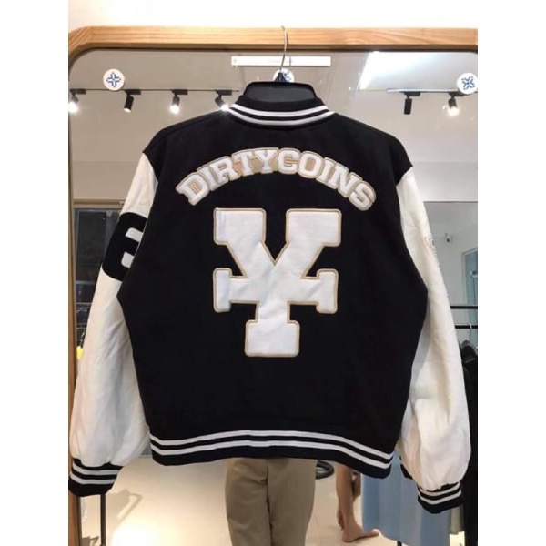 Áo khoác Dirty coins Varsity Jacket new 100%