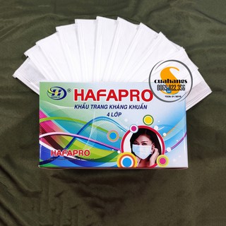 (Freeship) 2 hộp 100 chiếc khẩu trang 4 lớp màu trắng
