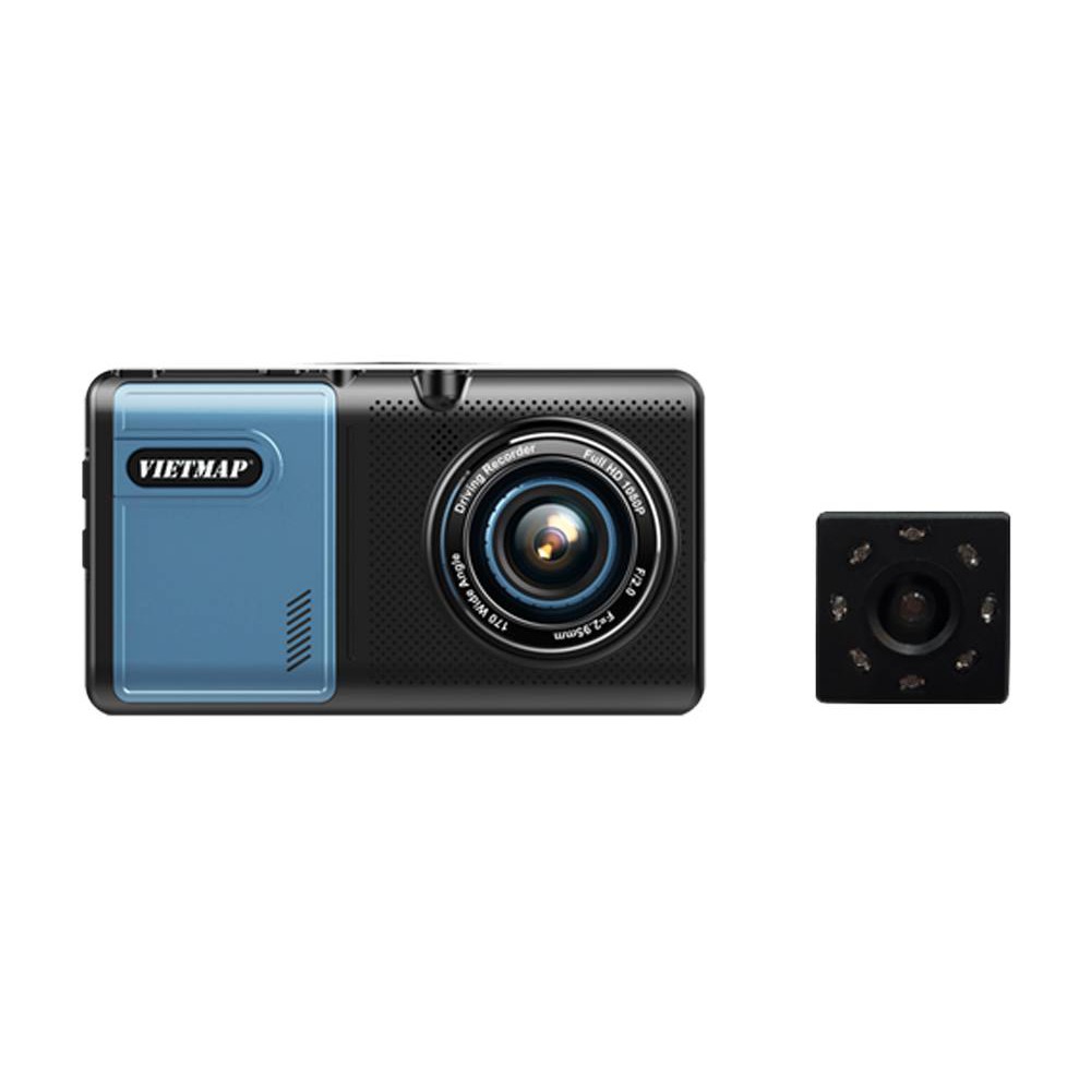 Camera Hành Trình VietMap A50 quay hai mắt trước và sau kiêm lùi , bản đồ dẫn đường Vietmap S1