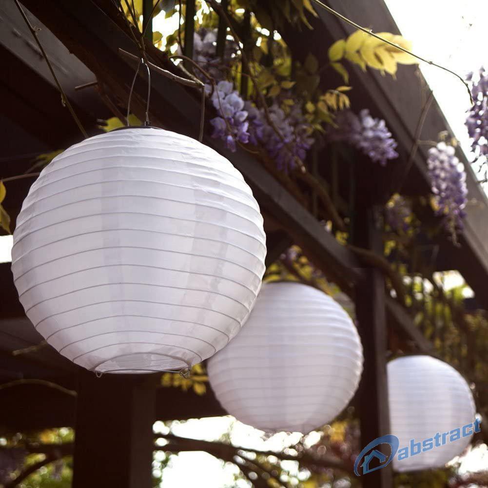 Đèn Lồng Led Chạy Bằng Năng Lượng Mặt Trời Kích Thước 25cm Kèm Phụ Kiện Trang Trí Ngoài Trời