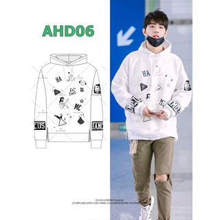 ORDER Áo hoodie trắng hoạ tiết / Áo nỉ TIÊU CHIẾN TRẦN TÌNH LỆNH AHD06