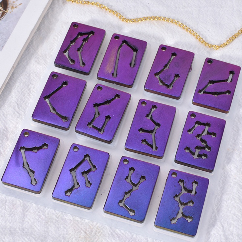 Khuôn Silicone Làm Móc Khóa 12 Cung Hoàng Đạo