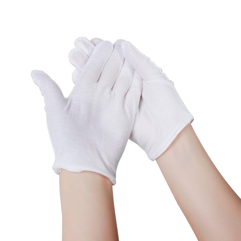 Găng Tay Cotton Trắng Mềm Mại Dùng Dưỡng Ẩm Làm Đẹp