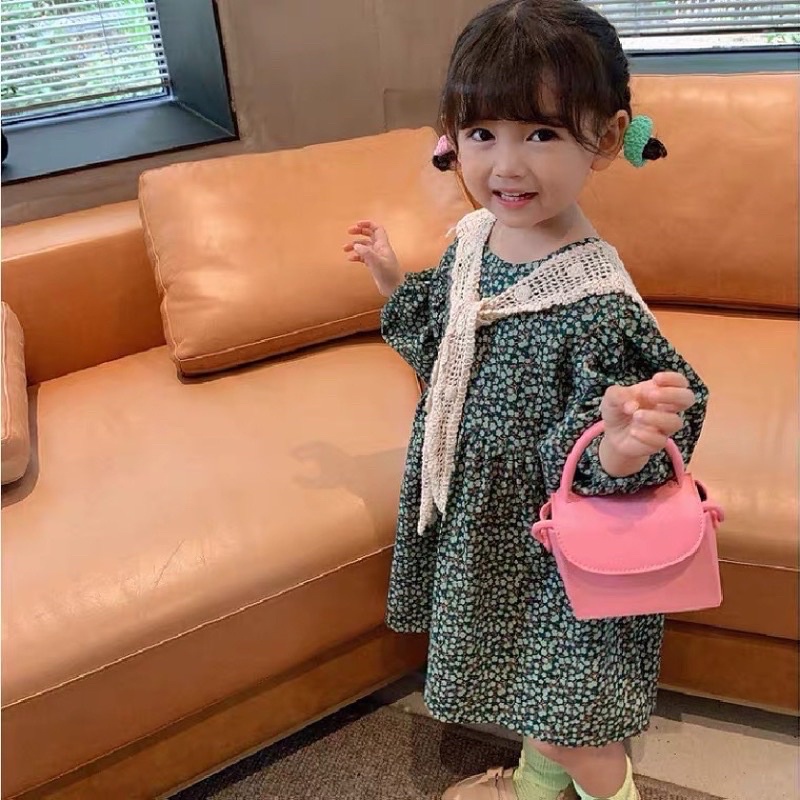 vải nhung tăm hoa nhí vintage