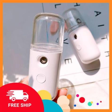 [FreeShip] Máy Phun Sương Cầm Tay Xịt Khoáng MINI NANO Chính Hãng - Bản Full Phụ Kiện Cáp Sạc