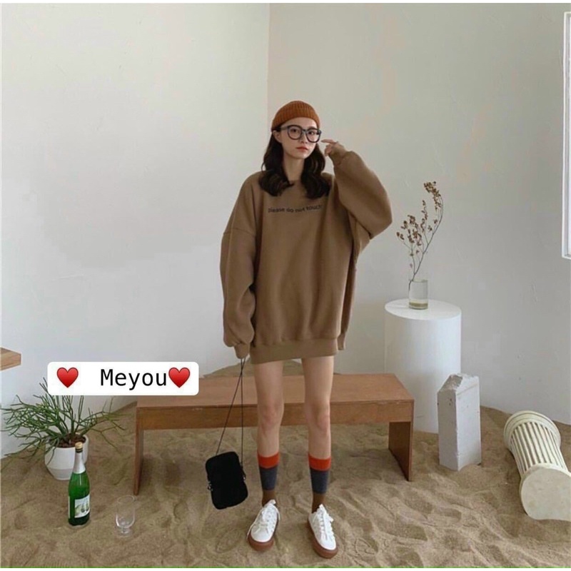 [siêu đẹp]áo hoodie không nón chất vải mềm mịn in hình siêu cute