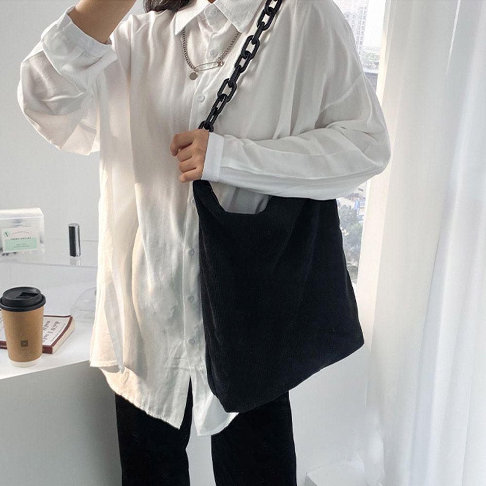 Túi Xách Đeo Vai Vải Nhung Mềm Màu Cầu Vồng Dễ Thương