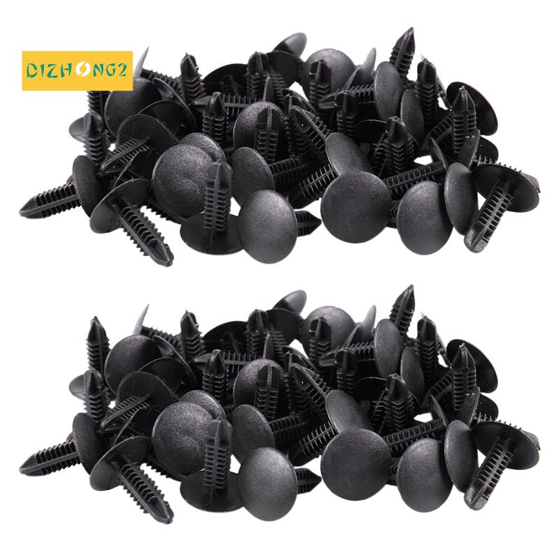 Bộ 96 Đinh Tán Nhựa Màu Đen Đường Kính 5mm x 5mm