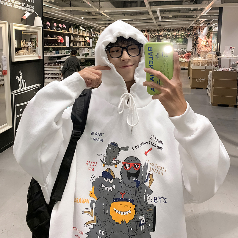 Áo Nỉ Cho Nam Tay Dài Kèm Mũ Phong Cách Hàn Quốc Thời Trang | BigBuy360 - bigbuy360.vn