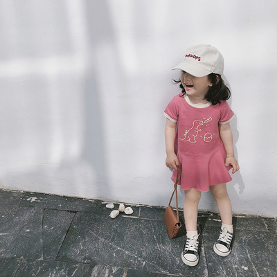 Váy Đầm Bóng Chày Phong Cách Hàn Quốc Cho Bé Gái