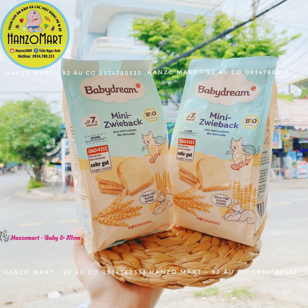 Bánh mì hữu cơ cho bé ăn dặm Babydream - tiêu chuẩn Bio Đức