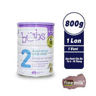 [ Chính Hãng  ] Sữa Dê Bubs Siêu Sạch 800gm 1 2 3