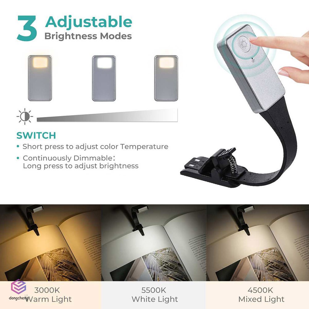 FLEXIBLE Đèn Đọc Sách Có Thể Điều Chỉnh Cổng Sạc Usb