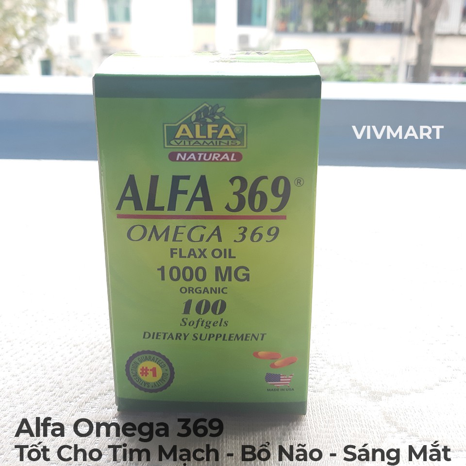 [GIÁ SỈ] ALFA OMEGA 369 MỸ - Bổ não, khỏe tim, Tăng cường thị lực, trí nhớ và làm đẹp da