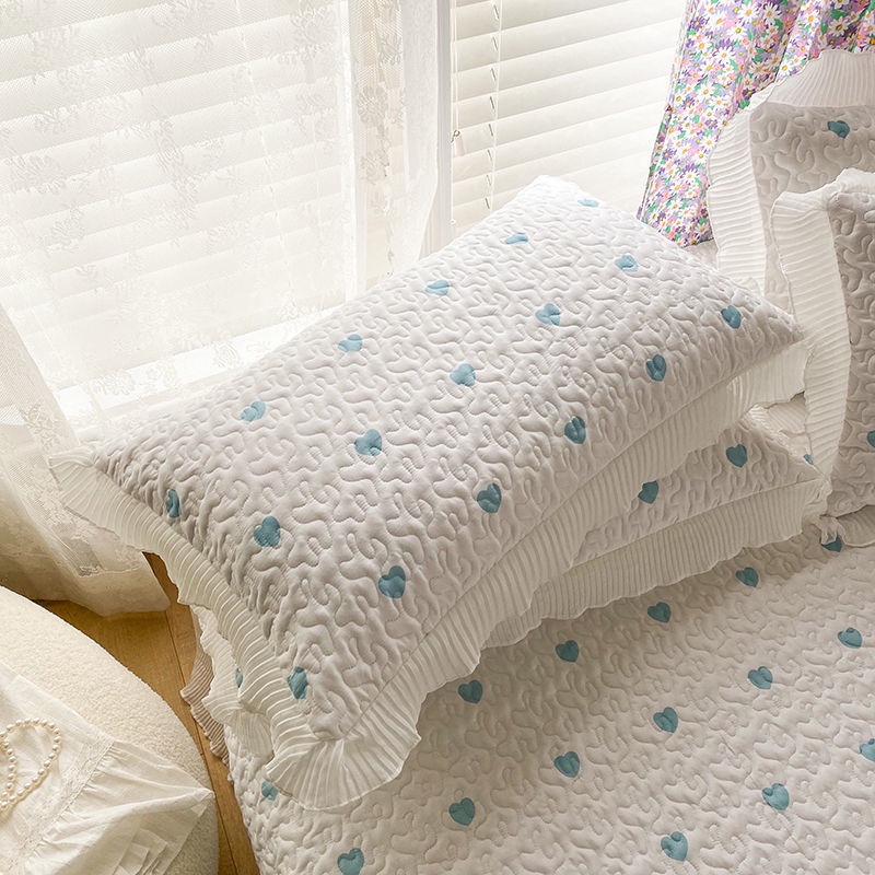Vỏ gối đôi phong cách Hàn Quốc lãng mạn kích thước 48x74cm