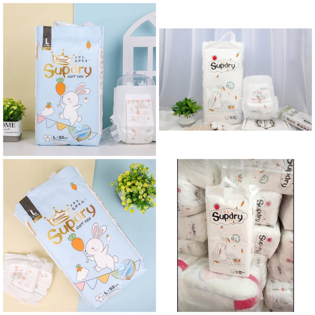 Bỉm SUPDRY dán/quần nội địa Trung Xanh, Trắng S72/M66/L60/M58/L52/XL46/XXL42/XXXL40 cao cấp