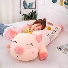 Gấu bông heo Vương miện nằm dài siêu to khổng lồ siêu dễ thương