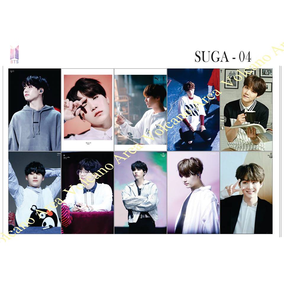 [BTS] Set Sticker SUGA - 8 mẫu (có nhiều mẫu hình dán Kpop)