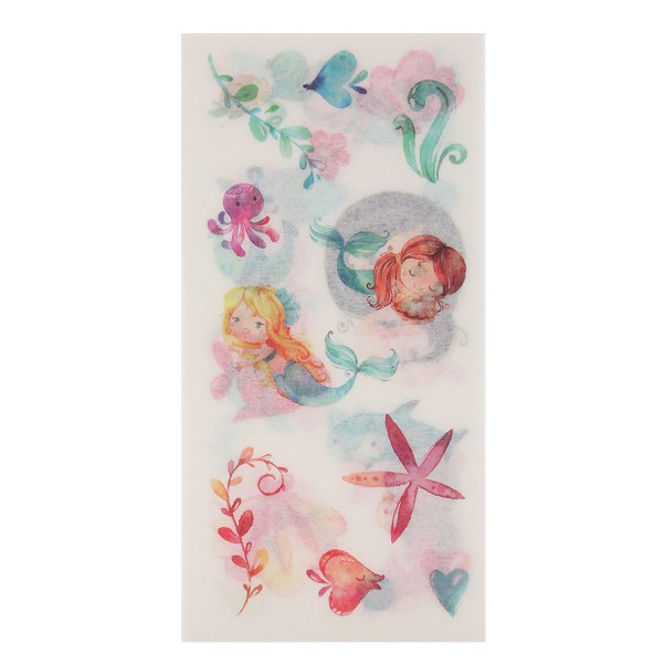 Bộ 6 Tấm Sticker Dán Trang Trí - Nàng Tiên Cá