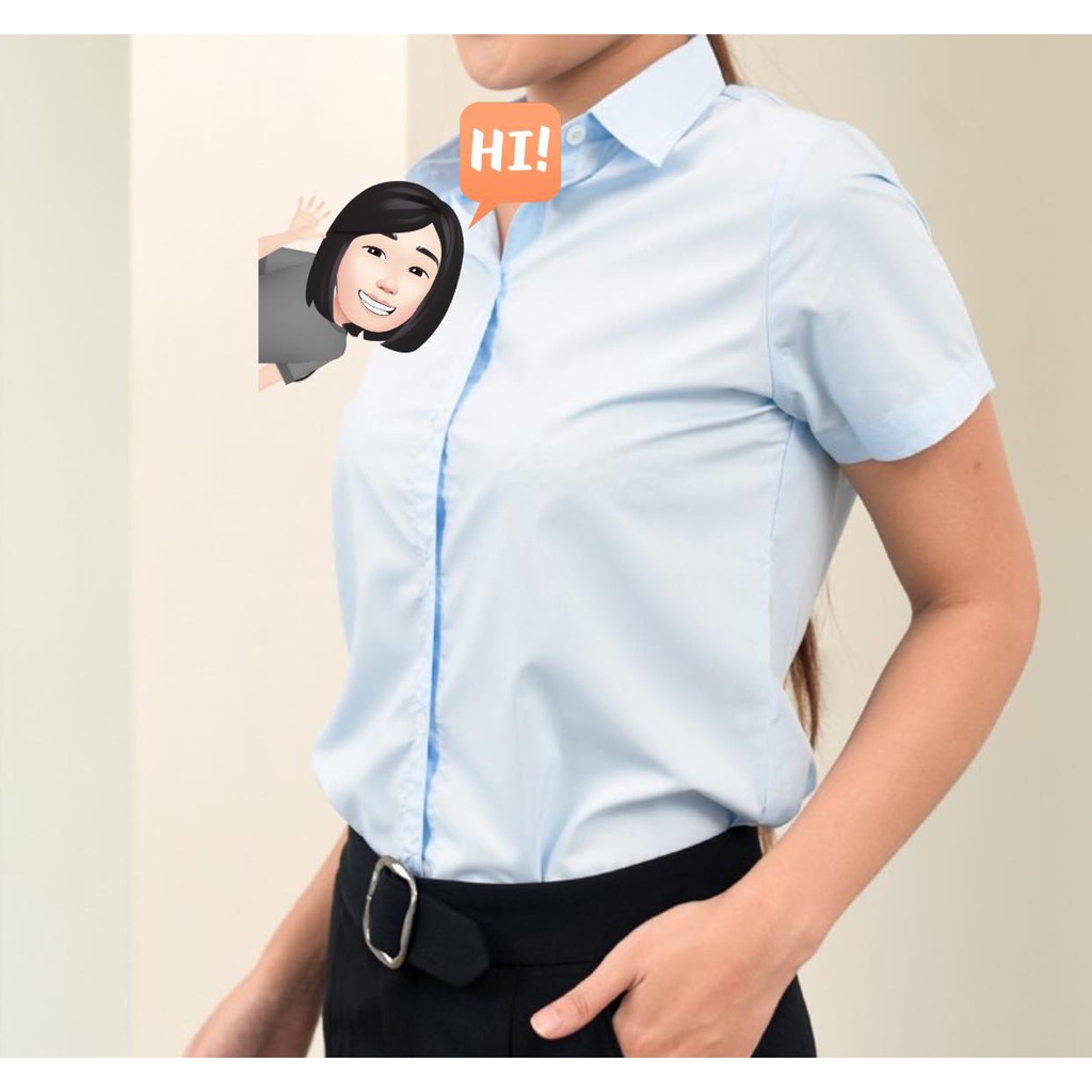 [MÃ CHẠY SỐC ]  Áo sơ mi nữ trắng ngắn tay basic -áo sơ mi cộc tay công sở, dáng suông, hàng xuất khẩu Ảnh thật | BigBuy360 - bigbuy360.vn