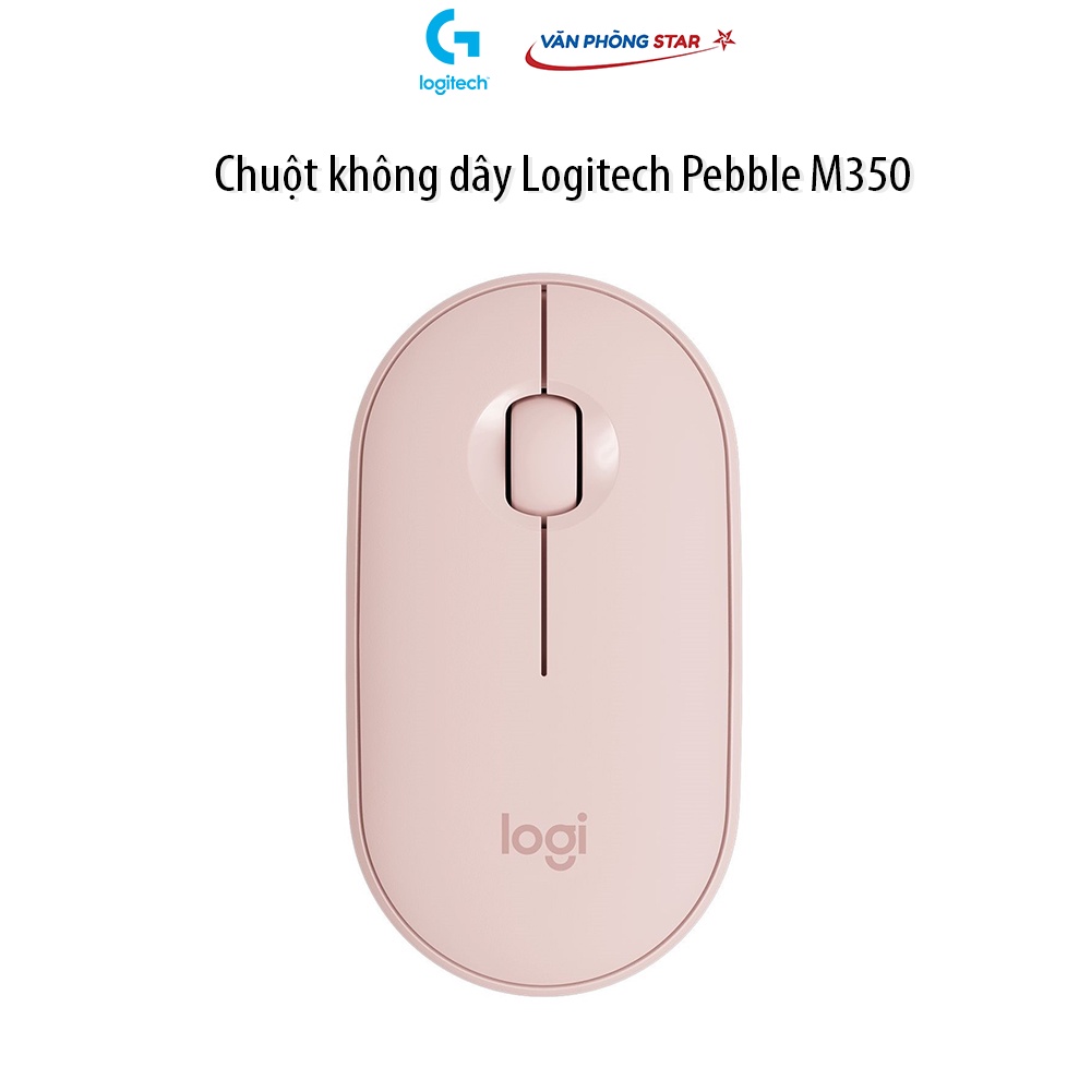 [Free ship] Chuột không dây Logitech Pebble M350 tối giản, hiện đại, thuận tiện khi sử dụng độ phân giải 100 dpi.