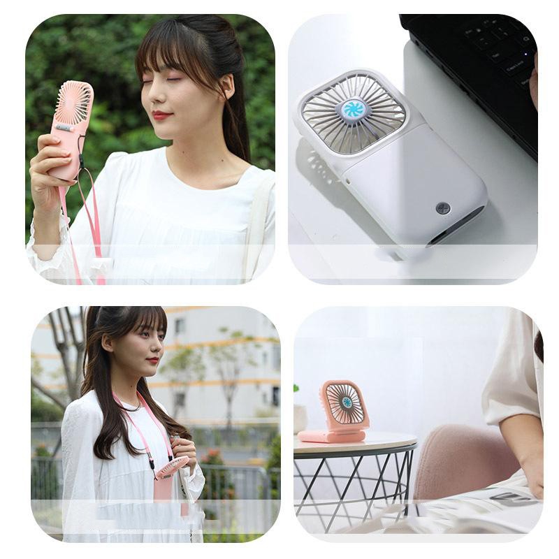 QUẠT MINI HALTER FOLDING FAN CỔNG SẠC USB TIỆN LỢI ĐỒNG THỜI SẠC PIN - ĐEO CỔ - GẬP GỌN BỎ TÚI - DUNG LƯỢNG PIN KHỦNG | BigBuy360 - bigbuy360.vn