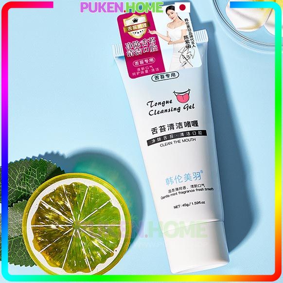 Vệ sinh lưỡi, gel làm sạch lưỡi, gel chà lưỡi REDSMILE diệt khuẩn khử hôi miệng hương thơm bạc hà tươi mát, tuýp 45g