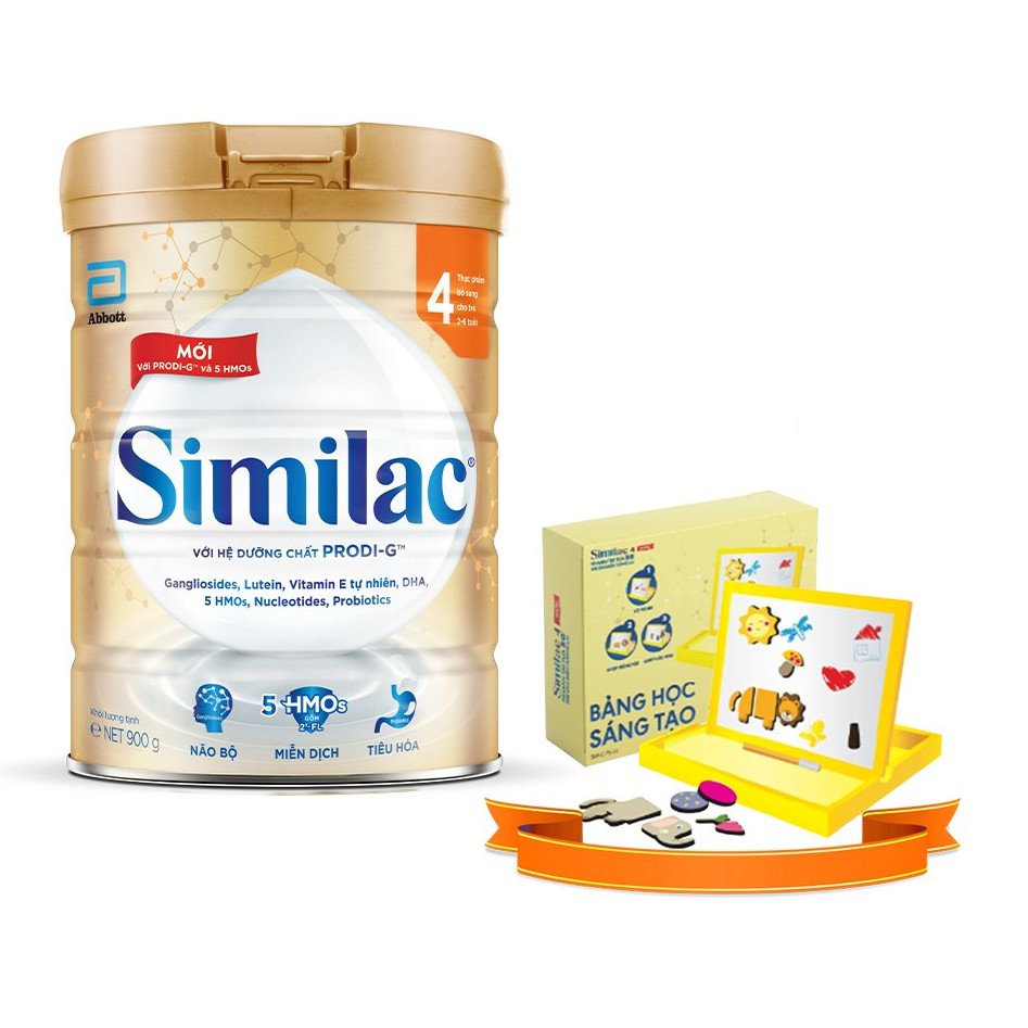 [Tặng bảng học sáng tạo] Sữa bột Similac Enstein 4 900g/lon