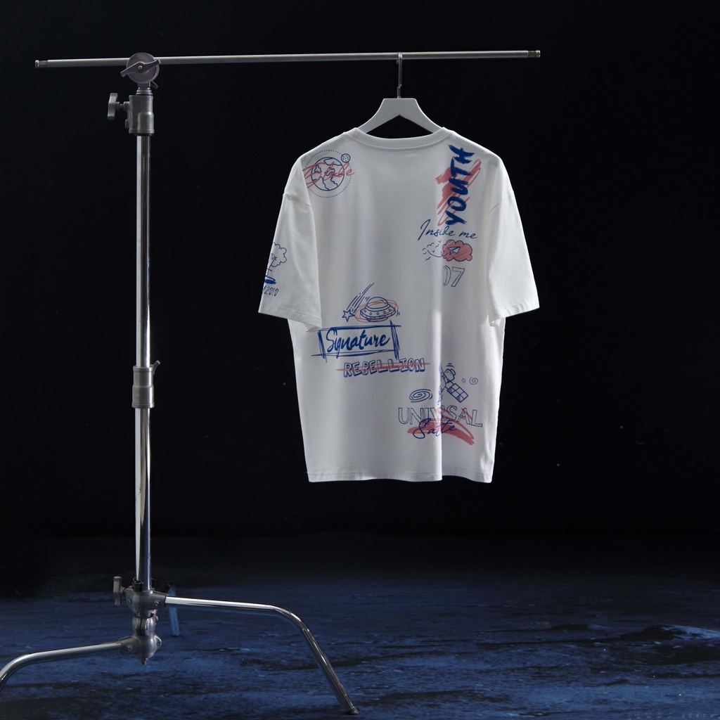 Áo Thun Nam Tay Ngắn Cổ Tròn Ngân Hà The Earth Thương Hiệu Y2010 Ver1 20273|YaMe|