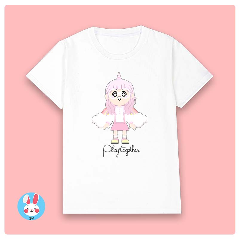 Áo thun Play Together giá rẻ - Mẫu Unicorn Cute - Hình in nét dễ thương