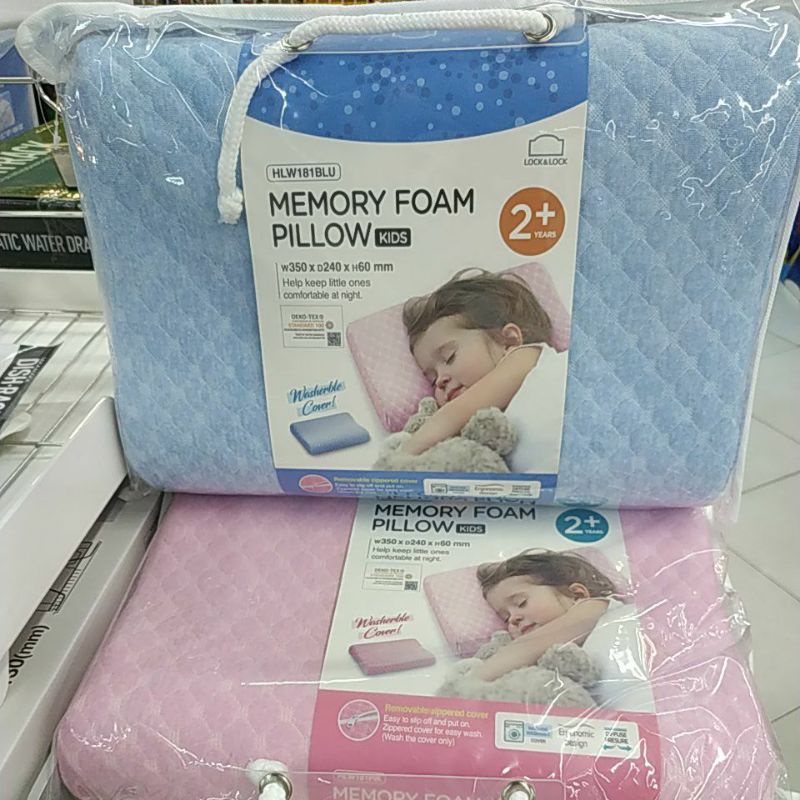 HLW181BLU- Gối Memory Foam Lock&Lock