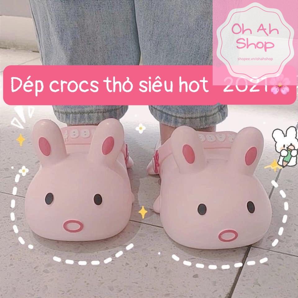 🍓 Dép Cross Thỏ Hot Tiktok Siêu Xinh Hot Trend 2021 Có Size Người Lớn