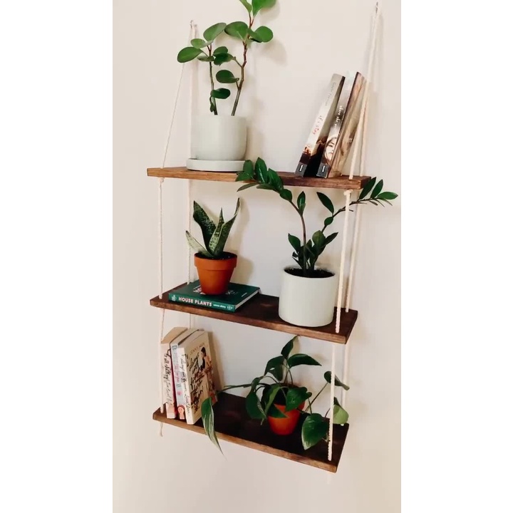 Kệ treo tường 3 tầng loại lớn 10x30, trang trí nhà cửa, để đồ lưu niệm, đồ decor, xịn sò, đẹp đẽ, chống mối mọt, nước.