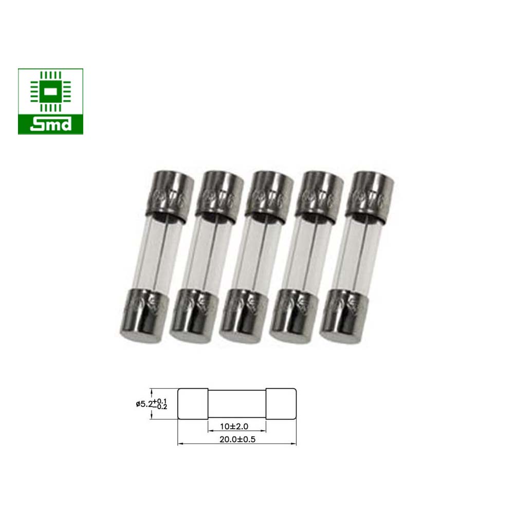 Cầu Chì Ống 5x20mm 250V Đủ Loại 1A 2A 5A 10A Cầu chì thay thế trong thiết bị điện 5*20mm 5mm 20mm