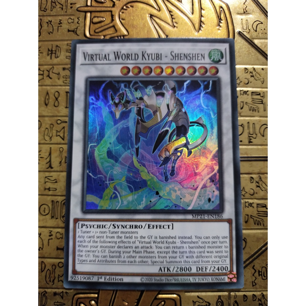 Thẻ bài YUGIOH - Virtual World Kyubi - Shenshen - MP21-EN186 - Super Rare 1st Edition