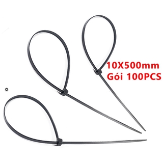 Dây Thít 10X500mm Màu Đen Gói 100PCS
