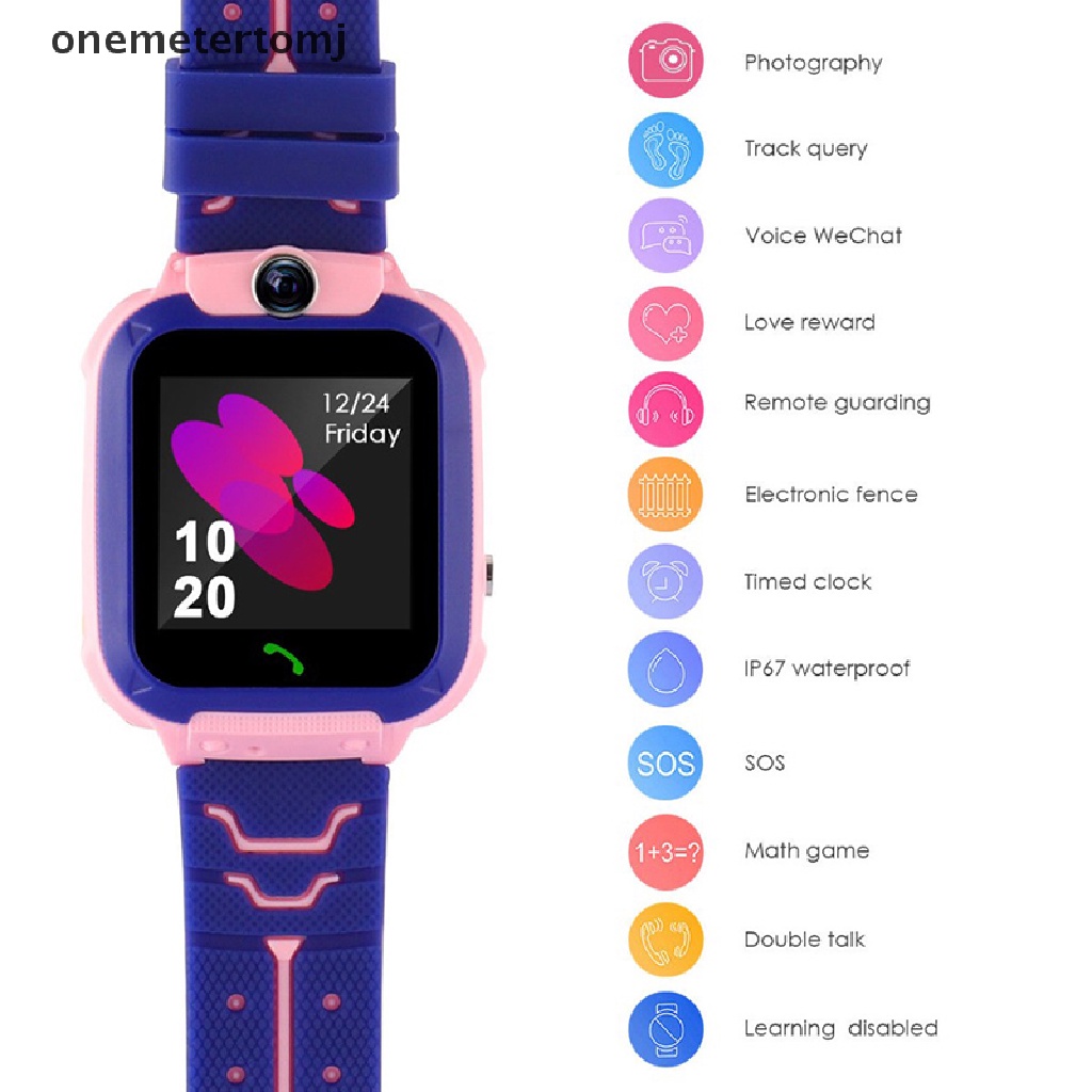 Đồng Hồ Thông Minh Q12 SOS Chống Thấm Nước IP67 Cho Trẻ Em IOS Android