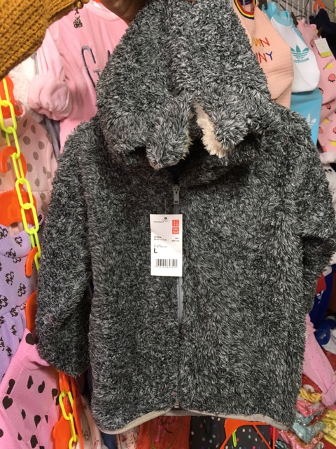 Áo khoác lông tai gấu