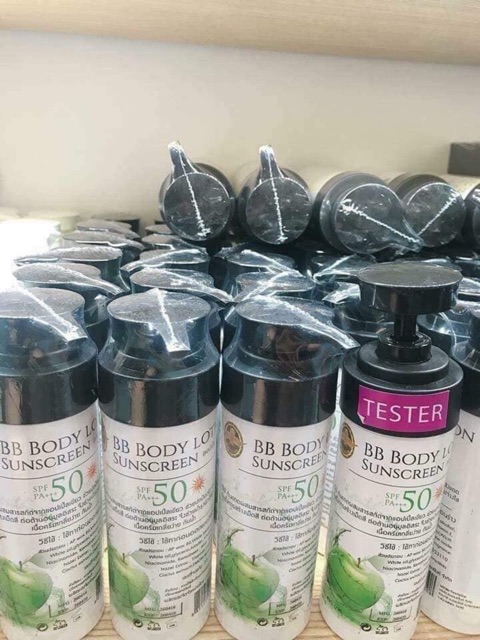 Kem make up body BB Body lotion Sunscreen