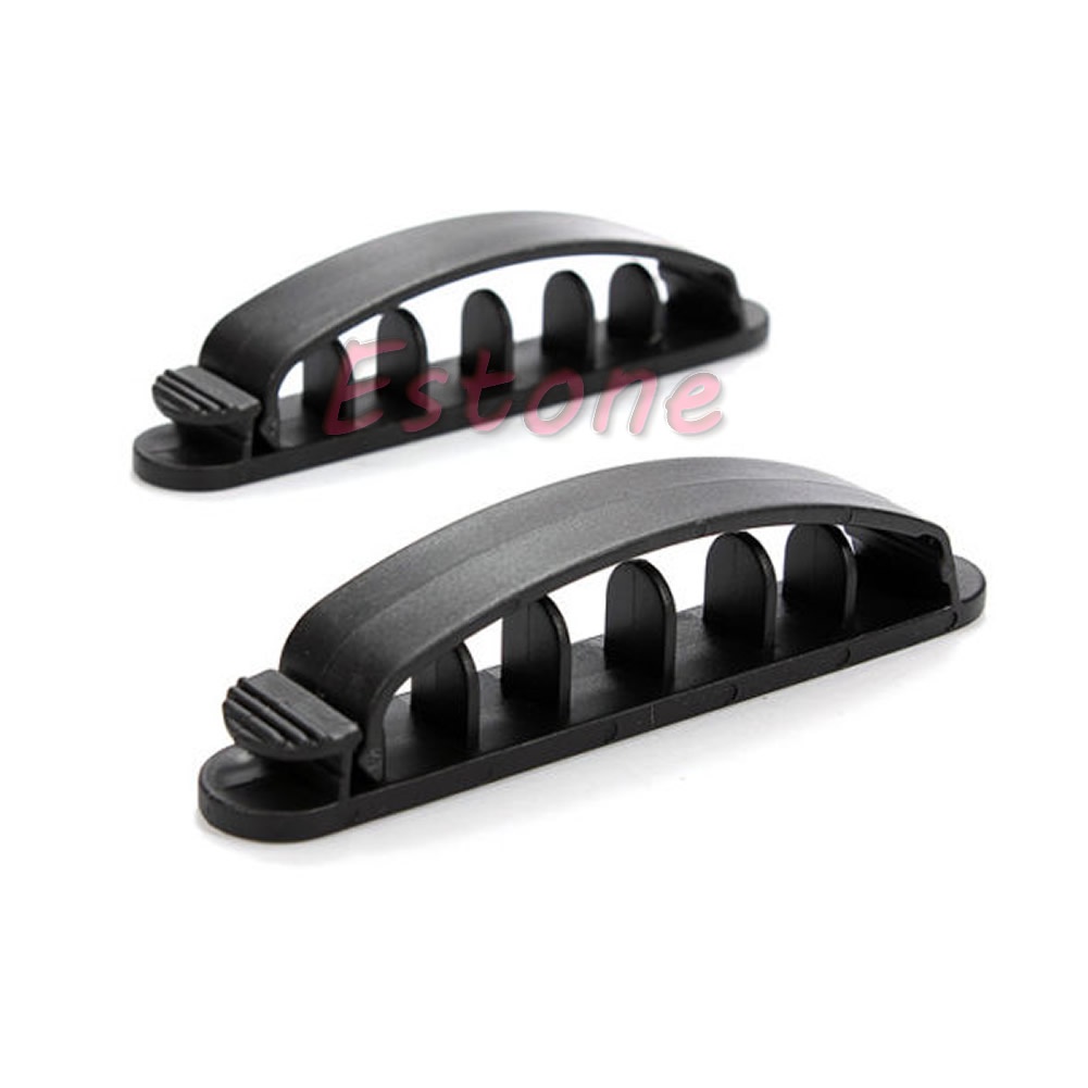 Bộ 10 Giá Đỡ Cố Định Dây Cáp TV / PC Để Bàn Tiện Dụng