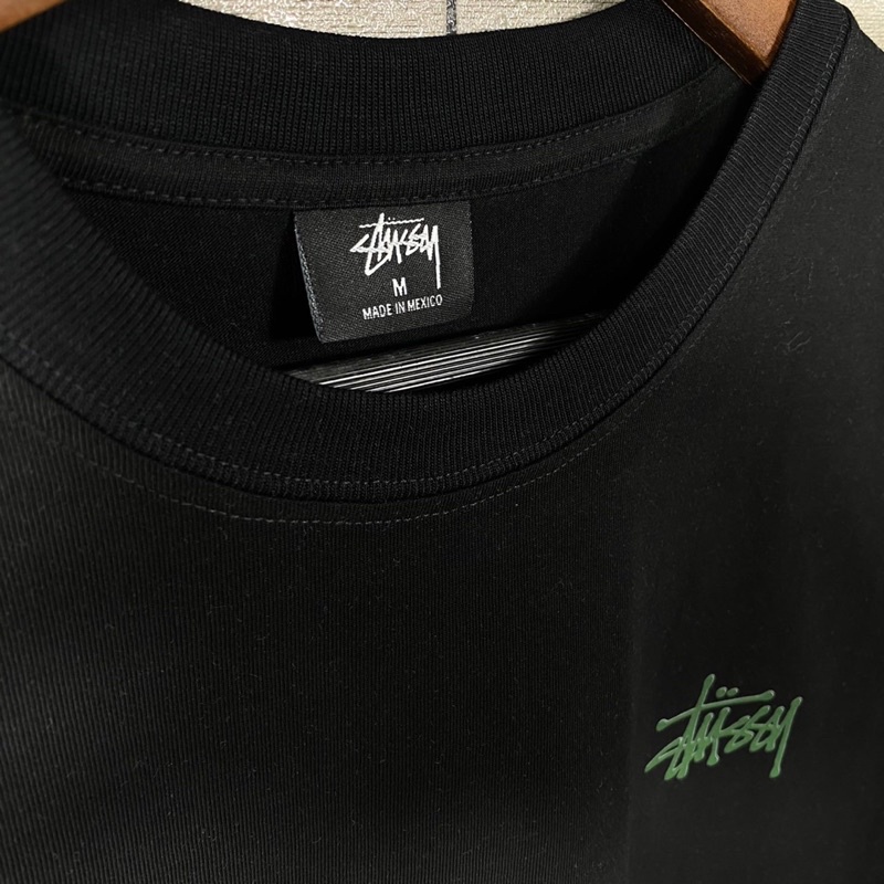 Áo Thun Stussy Logo Xanh , Áo Thun Cộc Tay Chất Liệu 100% Cotton