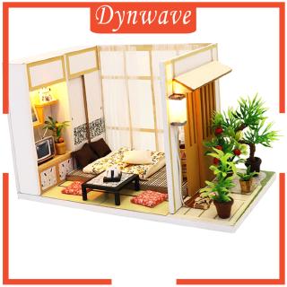 [DYNWAVE] 1/24 DIY Miniature Kits Wooden Handmade Dolls House -Japanese Style Room