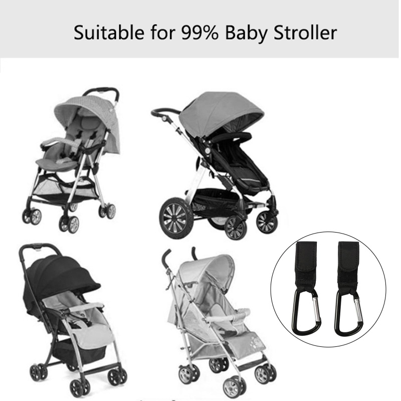 Bộ 2 Móc Treo Đồ Gắn Xe Đẩy Em Bé Tiện Lợi