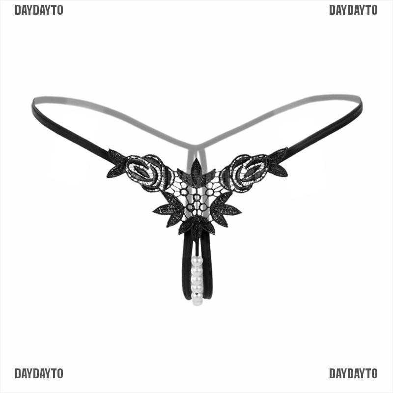 [COD] Quần Lót Lọt Khe Không Đáy Quần Lọt Khe Đính Ngọc Trai Dành Cho Nữ