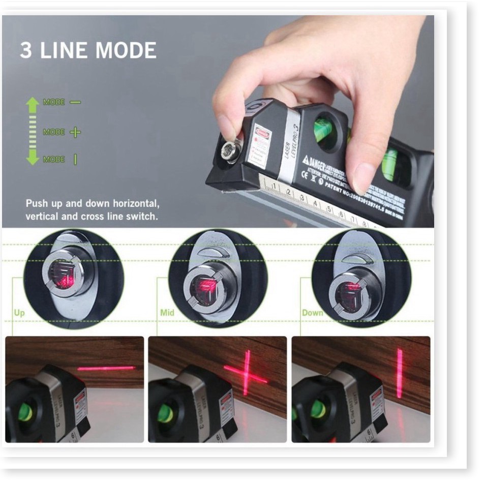 Thước Ni vô laser đa năng F2018