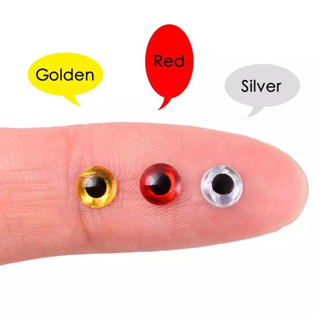 Set 100 Mắt Nhựa 3mm 4mm 5mm 6mm Gắn Mồi Câu Cá Giả TAYLOR1